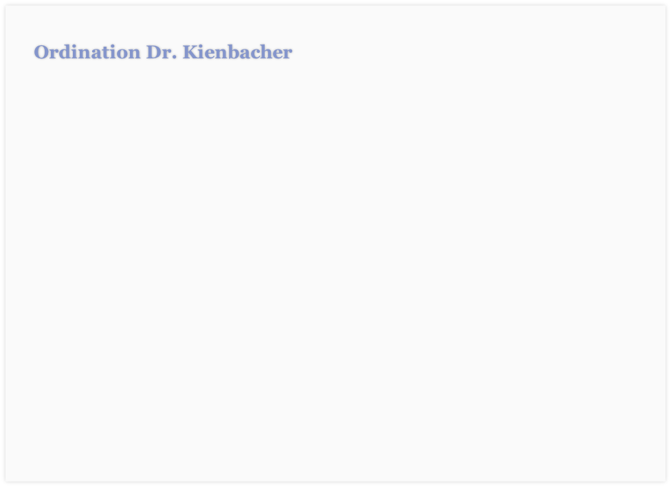 Ordination Dr. Kienbacher

